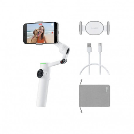 Insta360 Flow 2 Pro AI Tracker Stabilizer Bundle (white)