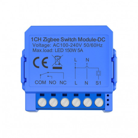 Avatto ZWSM16-DC-1 intelligent 1-channel ZigBee switch module with voltage-free DC contact