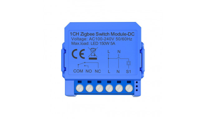 1-channel ZigBee switch module with voltage-free contact Avatto ZWSM16-DC32V-1