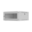 WALL MOUNTED INSTALLATION CABINET 19" 4U 600X600 GREY PERFORATED DOOR LANBERG (FLAT PACK)