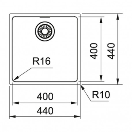 roostevabast terasest köögivalamu Franke Maris MRX 110-40, 122.0531.643