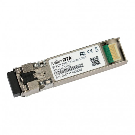 MikroTik SFP/SFP+/SFP28 moodul 1/10/25G SM 10 km 1310 nm | XS+31LC10D | SFP/SFP+/SFP28 | SMF | dual 