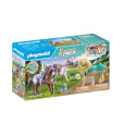 PLAYMOBIL WORLD OF HORSES kolm hobust sadulatega 71356
