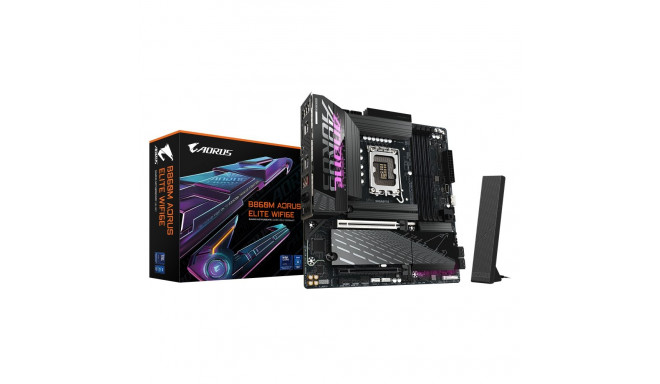 Gigabyte B860M AORUS ELITE WIFI6E | Processor family Intel | Processor socket LGA1851 | DDR5 | Suppo