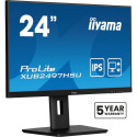 61cm/24" (1920x1080) iiyama ProLite XUB2497HSU-B2 16:9 FHD IPS 1ms 100Hz USB hub HDMI DP kõlar pivot