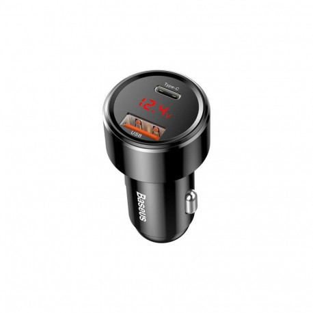 Baseus BS-C20C laadija 1x USB-A 1x USB-C 6 A (BSU057BLK)