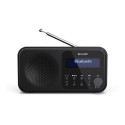 Sharp DR-P420(BK) Tokyo Portable Digital Radio, FM/DAB/DAB+, Bluetooth 5.0, USB or Battery Powered, 