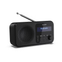 Sharp DR-P420(BK) Tokyo kaasaskantav digitaalne raadio, FM/DAB/DAB+, Bluetooth 5.0, USB või patareit