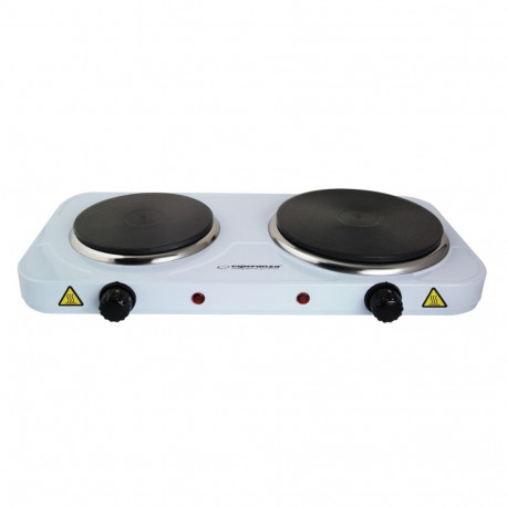 Electric double hot plate Esperanza, white