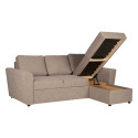 Corner sofa bed INGA beige