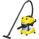 Kärcher WD 4 SV-20, wet/dry vacuum cleaner (yellow/stainless steel)