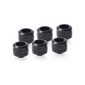 Alphacool Eiszapfen PRO 16mm HardTube Fitting G1 / 4 - Deep Black Sixpack, connection
