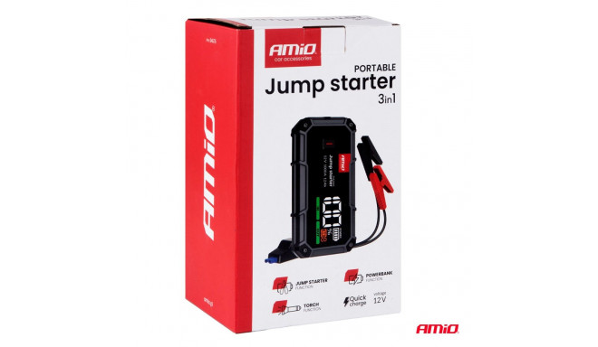 3-ühes käivitusseade 12V 12Ah 1000A