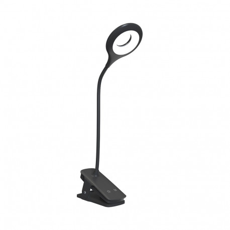 Mini Wozinsky Wireless LED Reading Lamp with Clip + USB-C Cable - Black