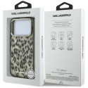 Karl Lagerfeld IML Leopard Pattern MagSafe Case for iPhone 17 Pro - Brown