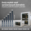 Extralink Rackmount cabinet 6U 600x450 Gray wall mounted