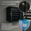 Extralink seinakinnitusega rack-kapp 6U 600x600 must
