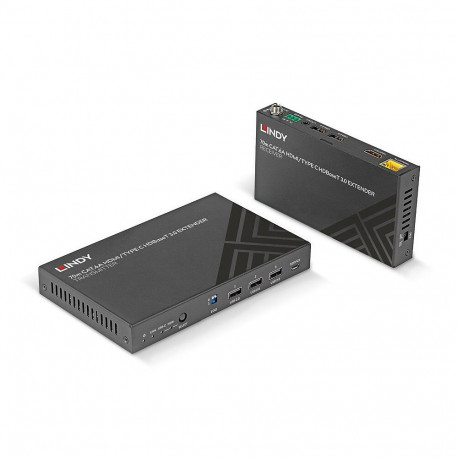 Lindy 70m Cat.6A HDMI 4K60 ja Type C HDBaseT 3.0 KVM pikendus