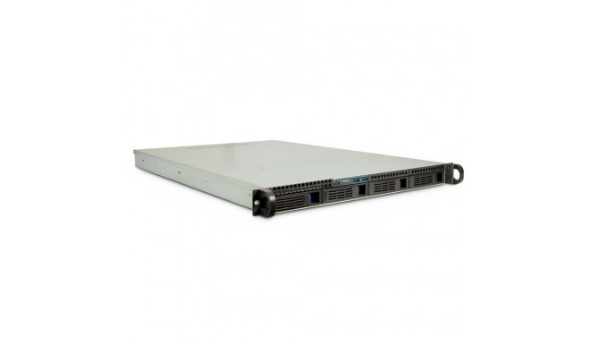 Inter-Tech IPC 1U-1404 Rack Black, Stainless steel