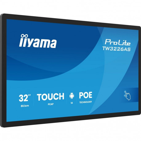 iiyama TW3226AS-B3P Signage Display Kiosk design 80 cm (31.5") LED Wi-Fi 430 cd/m² Full HD Black Tou