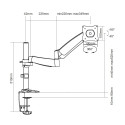 Equip 13"-27" Articulating Monitor Desk Mount Bracket