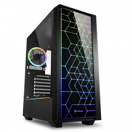 Sharkoon RGB LIT 100 Midi Tower Black