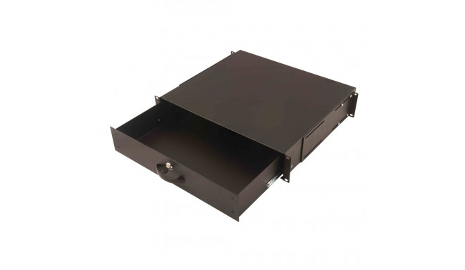Digitus Lockable drawer for 482.6 mm (19") network and server cabinets, 2U