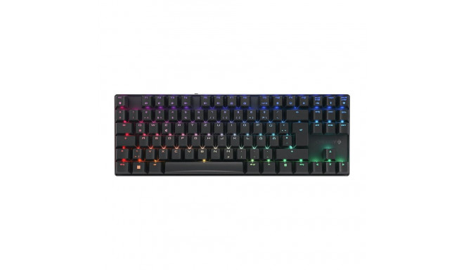 CHERRY MX 8.2 TKL juhtmevaba RGB mänguklaviatuur USB + RF juhtmevaba + Bluetooth QWERTZ saksa must