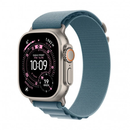 Apple Watch Ultra 3 GPS + Cellular 49mm naturaalne titaanümbris helesinine Alpine Loop - suur