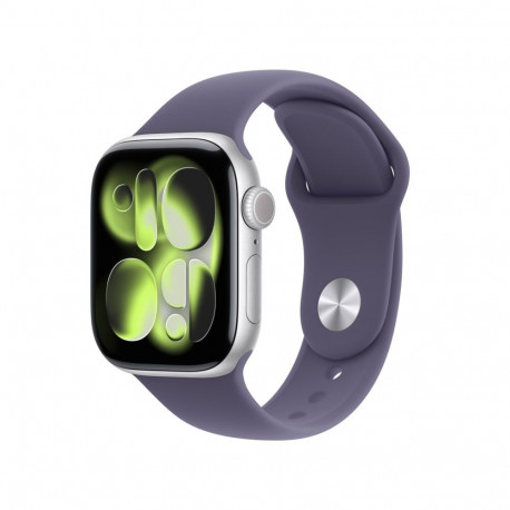 Apple Watch Series 11 GPS 42mm hõbedane alumiiniumkorpus lilla Fog spordirihmaga - M/L