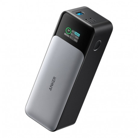 Anker Power Bank 737 24000mAh must, hõbedane