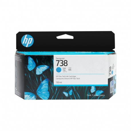 HP 738 130-ml tsüaan DesignJet tindikassett