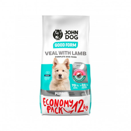 JOHN DOG Good Form Puppy Veal with lamb - dry dog food - 12 kg