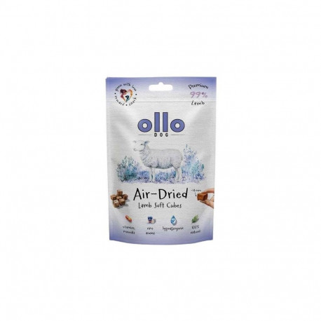 OLLO õhu käes kuivatatud treening lambakuubikud koeramaius 80g