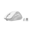 LIBERA Rechargeable Mouse - Wireless, Bluetooth, Silent, white