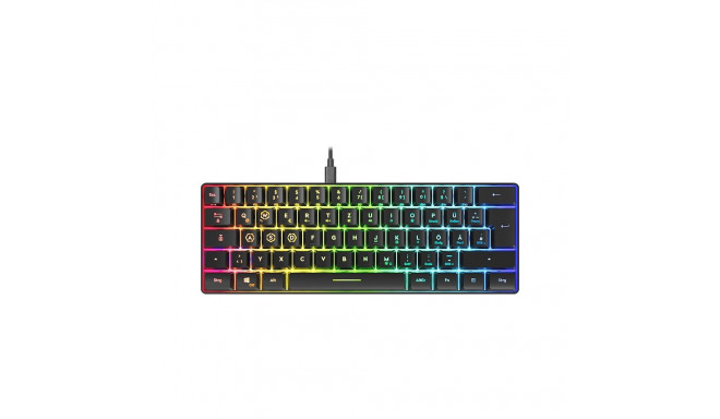 LETOS RGB 60% Gaming Keyboard, black - DE layout