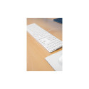 RIVA Slim Metal Scissor Keyboard, white - DE Layout