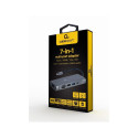 Gembird A-CM-COMBO7-01 USB 3.2 Gen 1 (3.1 Gen 1) Type-A hall sülearvuti dokk/portide replikator