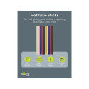 Goobay Tools Hot Glue Sticks 11 mm, 5 Colours, 10 Pcs.