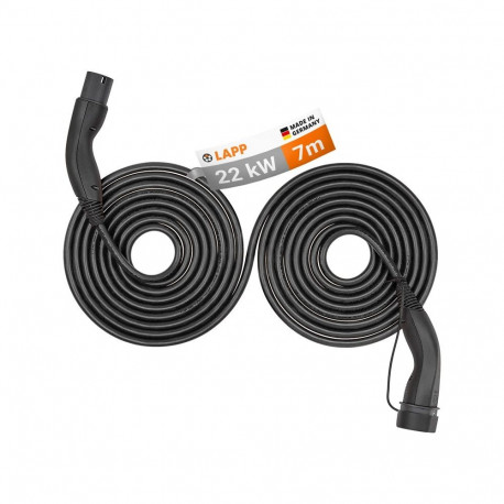 LAPP MOBILITY Type 2 isekeriv laadimiskaabel, kuni 22 kW, 7 m, must