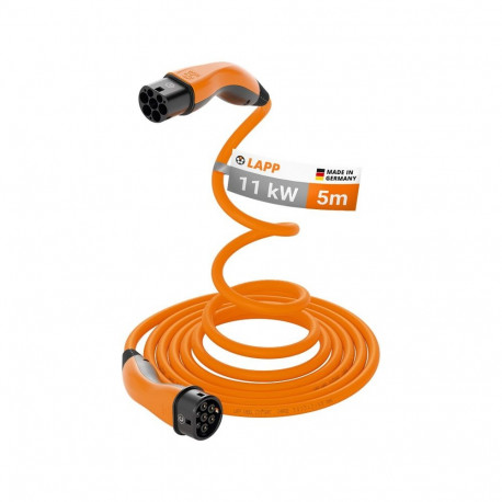 LAPP MOBILITY Type 2 isekeriv laadimiskaabel, kuni 11 kW, 5 m, oranž