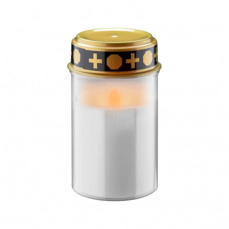 No Name LED Grave Candle, white