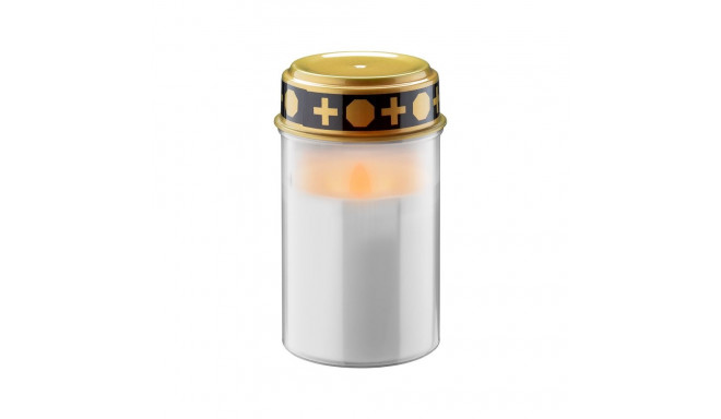 No Name LED Grave Candle, white