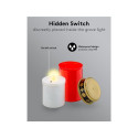 No Name LED Grave Candle, red