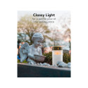 No Name LED Grave Candle, white