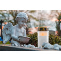 No Name LED Grave Candle with Timer, white