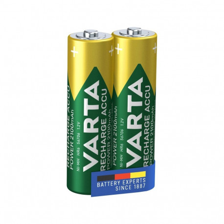 Varta AA (Mignon)/HR6 (56706) laetavad akud, 2100 mAh, 2 tk mullpakendis