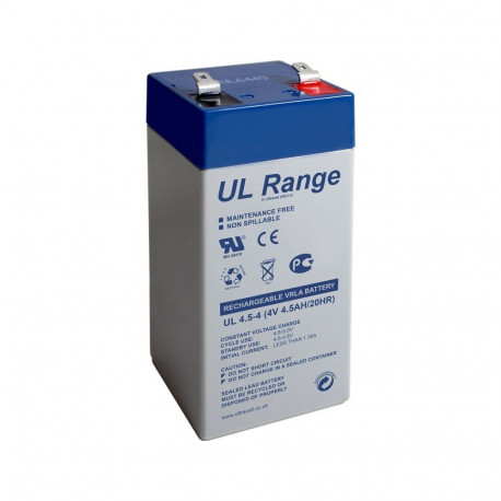 Ultracell pliiaku 4 V, 4.5 Ah (UL4.5-4)
