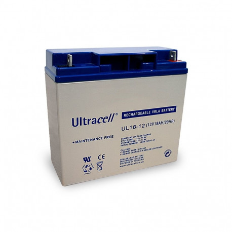 Ultracell lead acid battery 12 V, 18 Ah (UC18-12)