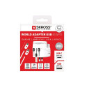 Skross PRO Light USB AC45PD reisadapter